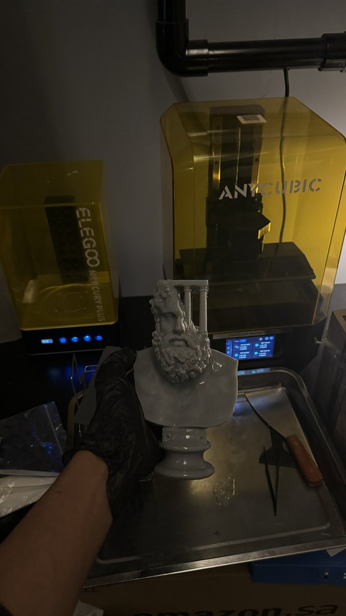 Resin 3D printer setup