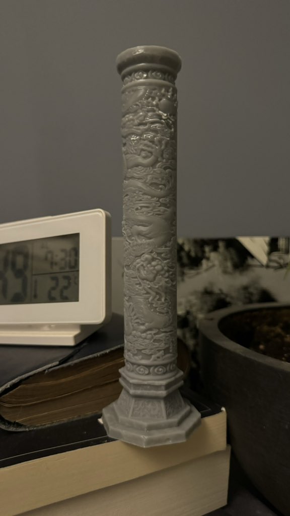 Tall resin print result