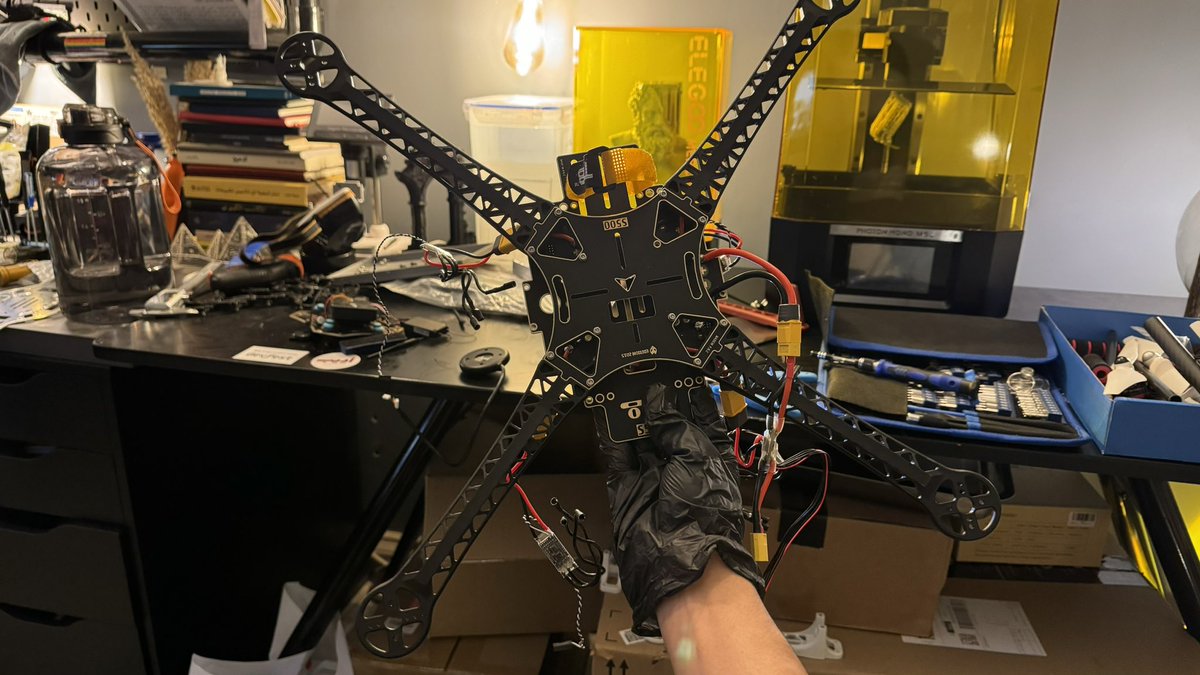 Hydrae drone frame upgrade in progress