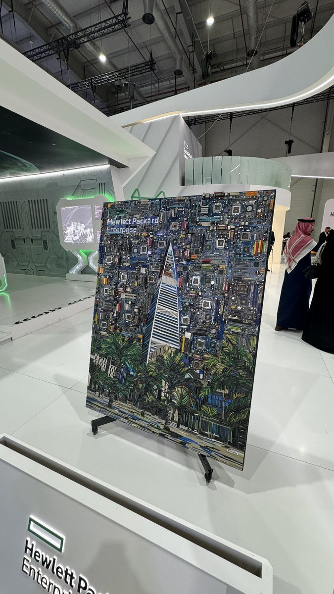 Electronic artwork inspired by Al Faisaliah Tower