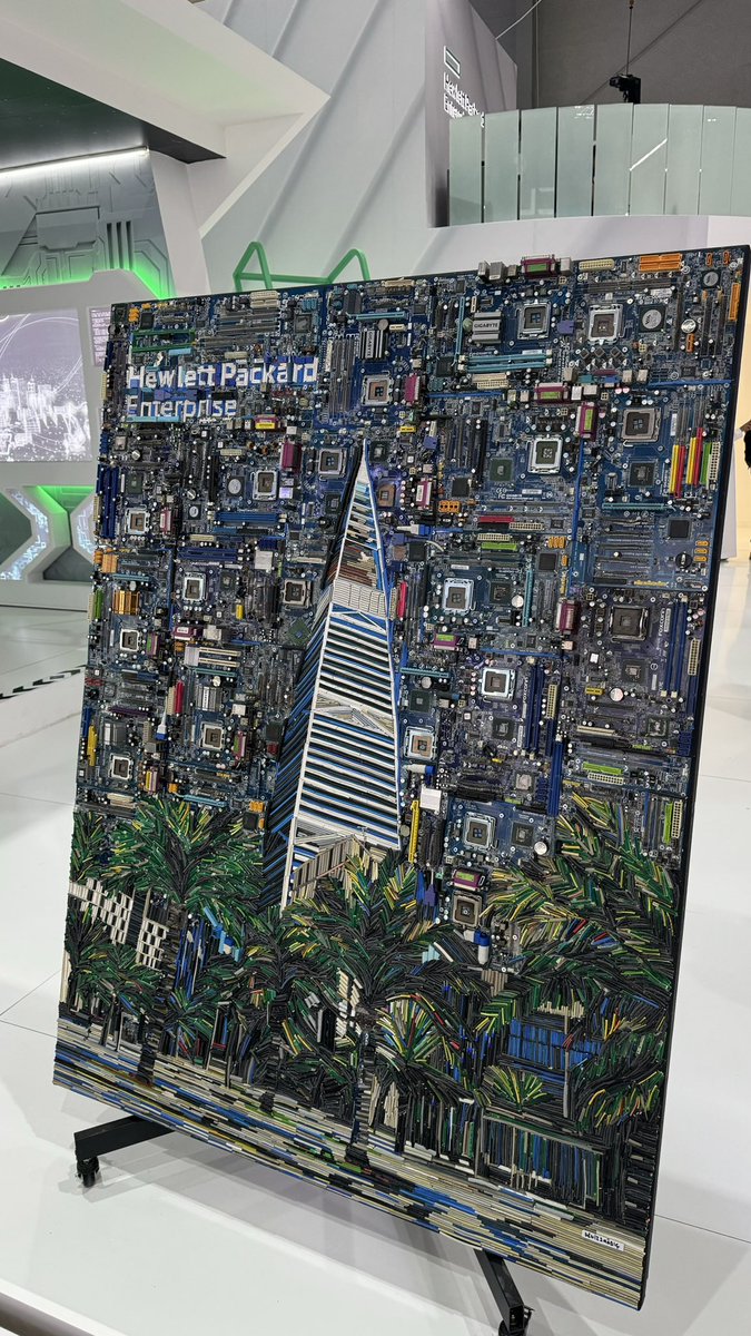 Hardware artwork made with wires and electronic parts